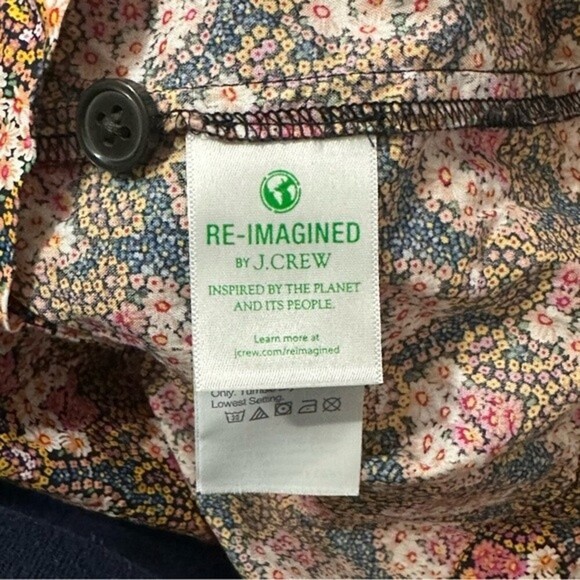 J. Crew Collection tie-sleeve button-front top in Ratti® prism floral Size XS - Picture 7 of 10
